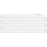  Vrtna sadilica bijela 90 x 60 x 23 cm od masivne borovine | shoptok.hr