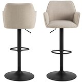 Actona Bež barska stolica podesive visine/s naslonima za ruke (visine sjedala 85 cm) Glenda – | shoptok.hr