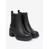 Sergio Leone Elegant black ankle boots with elastic insert by | Shoptok.si