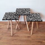 Hanah home 3Shp377 - Black BlackWhite Nesting Table (3 Pieces) | ePonuda.com
