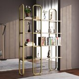 Kalune Design Regal u dekoru bora u zlatnoj boji 125x180 cm Sierra – | shoptok.hr