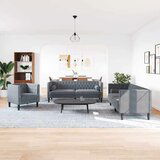  Set sofe 3 pcs Tamno siva Baršun | shoptok.hr
