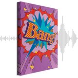  Slika - Comic Street Art (1-part) - Colorful Text on Vibrant Background 80x120 Akustična | shoptok.hr