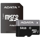 Adata uhs-i microsdxc 64GB class 10 + adapter AUSDX64GUICL10-RA1 memorijska kartica cene