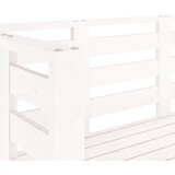  Vrtna klupa bijela 111,5 x 53 x 71 cm od masivne borovine | Eponuda.ba
