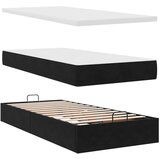  Otomanski okvir kreveta s madracima crni 90x190cm baršunasti | shoptok.hr