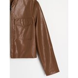 Sinsay Kratka jakna od umjetne kože | shoptok.hr