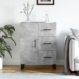 vidaXL Komoda siva boja betona 69 5x34x90 cm od konstruiranog drva | shoptok.hr