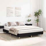 Krevetni Okvir Crna Hrastovina 140x200 cm Inženjerska Drva | shoptok.hr