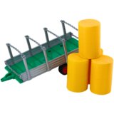  Large Farm Tractor With Trailer And Hay Bales Red Drive | shoptok.hr