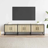 vidaXL TV ormarić Sonoma hrast 150x35x41 cm Konstruirano drvo i metal | shoptok.hr