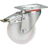 DÖRNER + HELMER 728571 Plastični okretni kotač 125x35 mm Gl, PP natural, ploča, TF Cijene