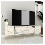 Hanah home tv polica Dekop2 ephesus marble silver