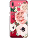 Teracell maska silikonska print skin za huawei Y7 2019/Y7Prime 2019 luxury pink flowers Cene