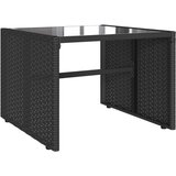  4-dijelni set vrtnih sofa od poliratana s jastucima crni | shoptok.hr