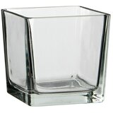 Staklena vaza (D x Š x V: 12 x 12 x 12 cm, Prozirno) | shoptok.hr