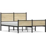  Metalni okvir kreveta bez madraca boja hrasta sonome 140x190 cm | shoptok.hr