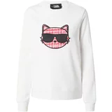 Karl Lagerfeld Sweater majica svijetloroza / crvena / crna / bijela
