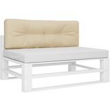  Jastuk za palete bež 120 x 40 x 12 cm od tkanine | shoptok.hr