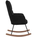  Stolica za ljuljanje crna baršunasta | Eponuda.com