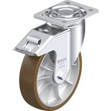 Blickle Vrtljivo kolo iz jeklene pločevine LH-ALB-FI, kolo s Ø 200 mm, nosilnost 900 kg, mere ploščice 140 x 110 mm | Shoptok.si