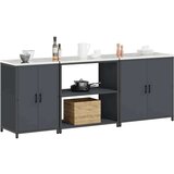  Kuhinjski set za pohranu 3 pcs Antracit 240 x 50 x 92 cm | shoptok.hr