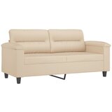  2-dijelni set sofa s jastucima krem od mikrovlakana Krema | Shoptok.si