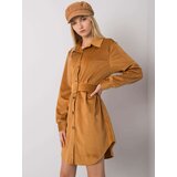 Italy Moda Dress-DHJ-SK-10333.12P-camel | Shoptok.si