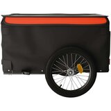  Kolesarska tovorna prikolica črna in oranžna 45 kg že | Shoptok.si