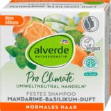 alverde NATURKOSMETIK Pro Climate čvrsti šampon za kosu - mandarina i bosiljak 60 g