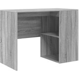 vidaXL Radni stol Siva Sonoma Drvo Standard Pohrana Sivi radni stol | shoptok.hr