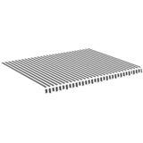  Zamjenska tkanina za tendu antracit-bijela 4,5 x 3,5 m | shoptok.hr