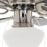  Ukrasni stropni ventilator sa svjetlom 82 cm tamnosmeđi | shoptok.hr