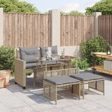 4-dijelni set vrtnih sofa s jastucima bež od poliratana staklo | shoptok.hr