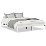  Dugi okvir kreveta bez madraca bijeli 160 x 210 cm od borovine | shoptok.hr