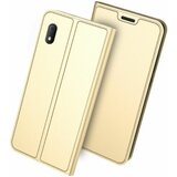 MCLF12 iphone 12 Futrola Leather Luxury FLIP Gold Cene