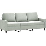  3-dijelni set sofa s jastucima svjetlosivi baršunasti | Eponuda.com