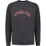 Shiwi Sweater majica 'Apres Ski' tamo siva / crvena / bijela