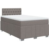 vidaXL Box spring postelja z vzmetnico taupe 120x190 cm blago, (21321132) | Shoptok.si