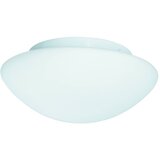 Searchlight Bathroom Flush Stropna svetilka za kopalnico, okrogla, bela, z opalnim steklom, 1 luč, IP44, E27, (22100982) | Shoptok.si