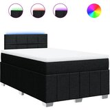  Krevet box spring s madracem crni 120 x 190 cm od tkanine | shoptok.hr