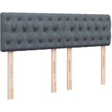 vidaXL Krevet s oprugama i madracem tamnosivi 140x200 cm baršunasti | shoptok.hr