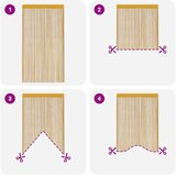  Zavjese od špage 2 kom zlatne 100x250 cm | shoptok.hr