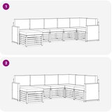  Set vanjskih sofa 6 kom. Prirodna | shoptok.hr