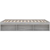  Kreveta siva boja hrasta 135 x 190 cm bračni | shoptok.hr