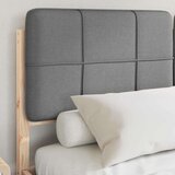  Krevetni okvir s tapiciranim uzglavljem Svijetlo siva | shoptok.hr