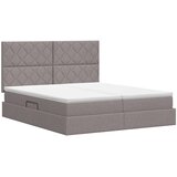  Krevet s od storage s uzglavljem Sivosmeđa 180 x 200 cm Tkanina | shoptok.hr