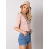RUE PARIS T-shirt-DS-TS-1114.10P-light pink | Shoptok.si