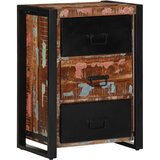 Ormarić s ladicama višebojni 50x35x70 cm masivno reciklirano drvo - 1 masivno obnovljeno drvo | shoptok.hr