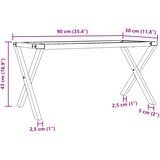  Noge za stolić za kavu s X-oblikom 90x30x43 cm čelik | shoptok.hr